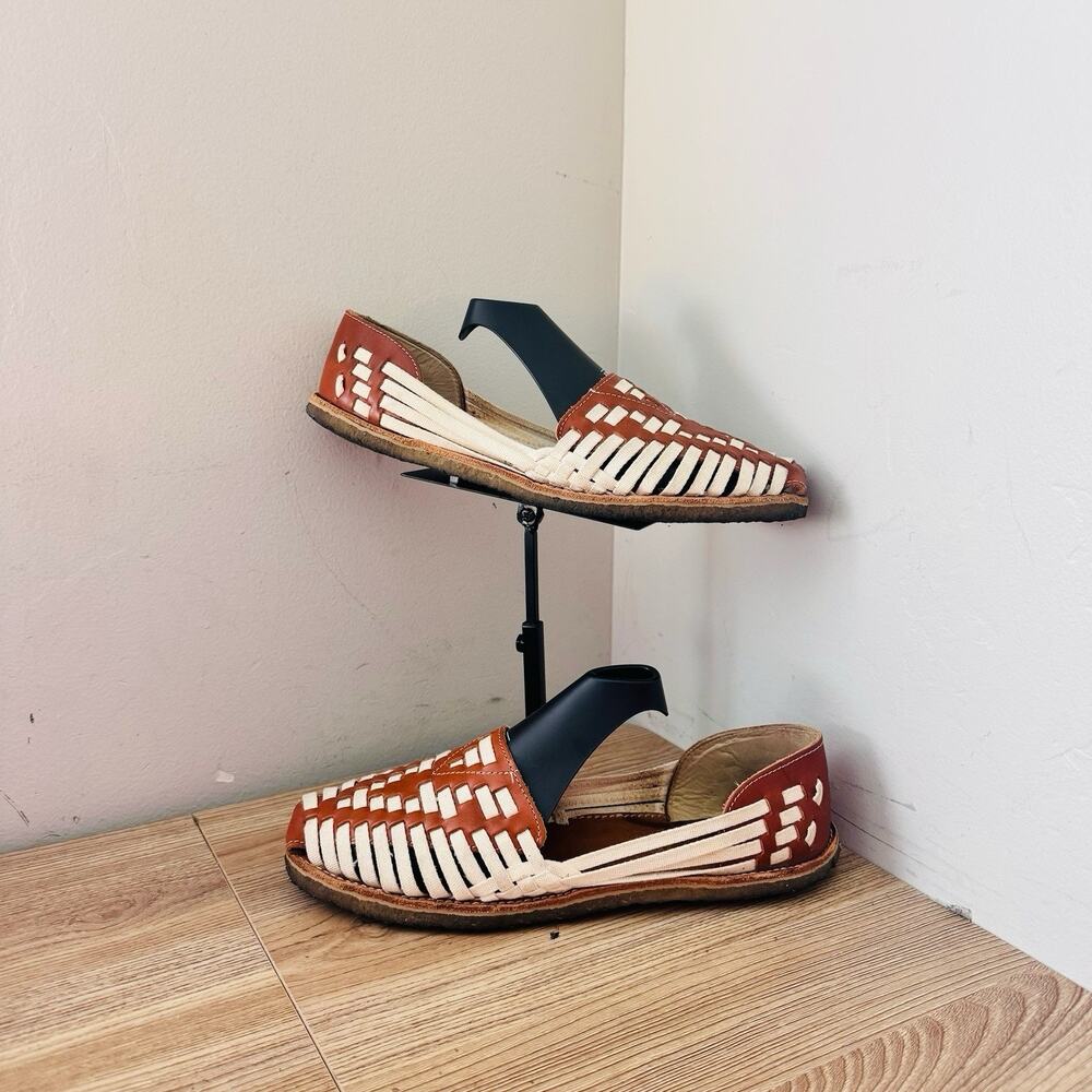 TOMS Alpargata Huarache sandals Orange And White Women’s Size 10